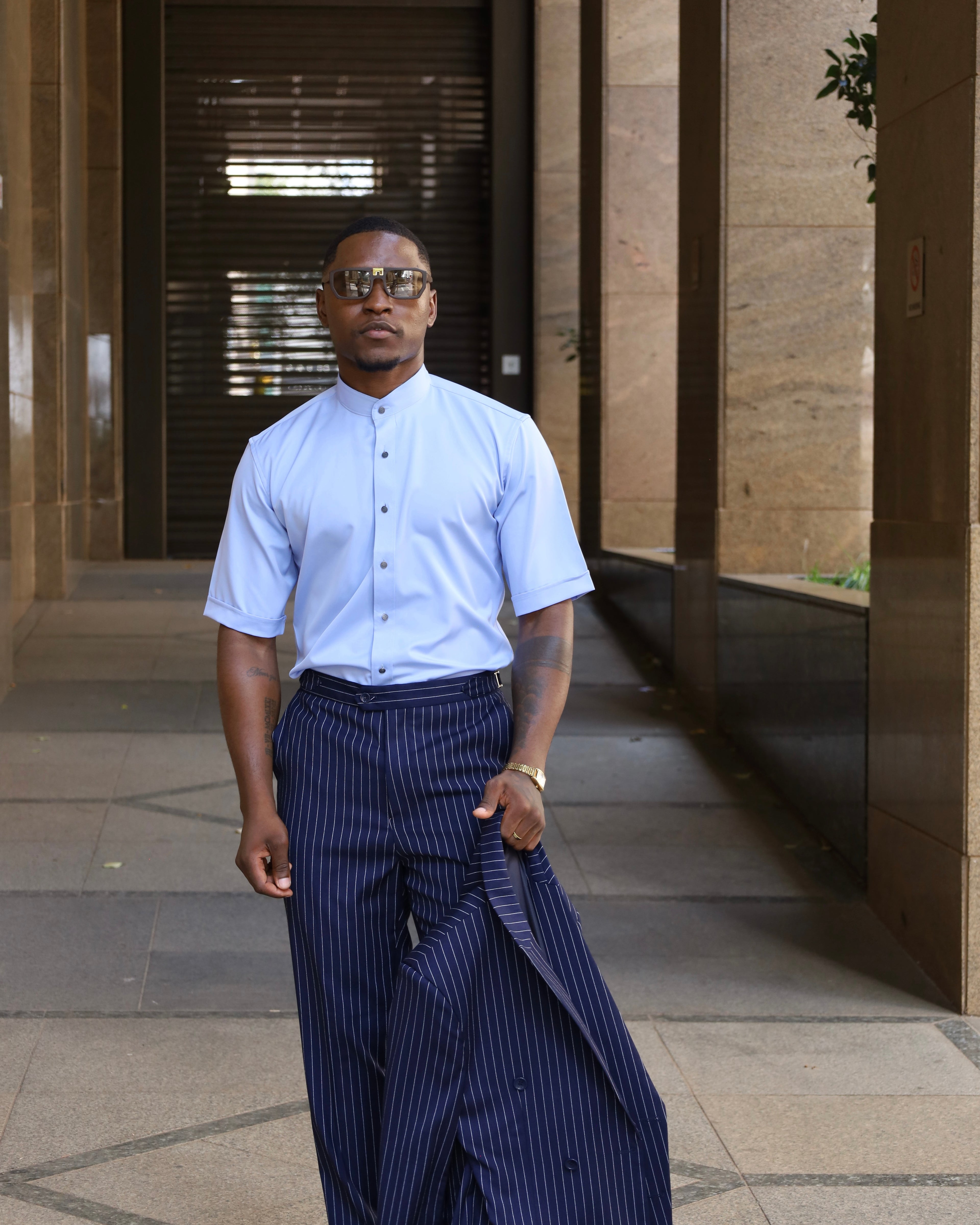 Chinese Collar Formal Shirt