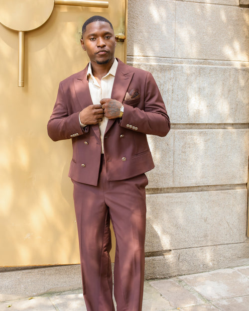 Chocolate Brown Contemporary Suits