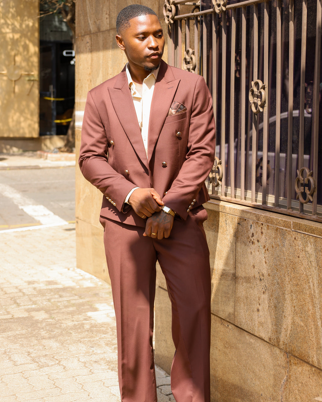 Chocolate Brown Contemporary Suits