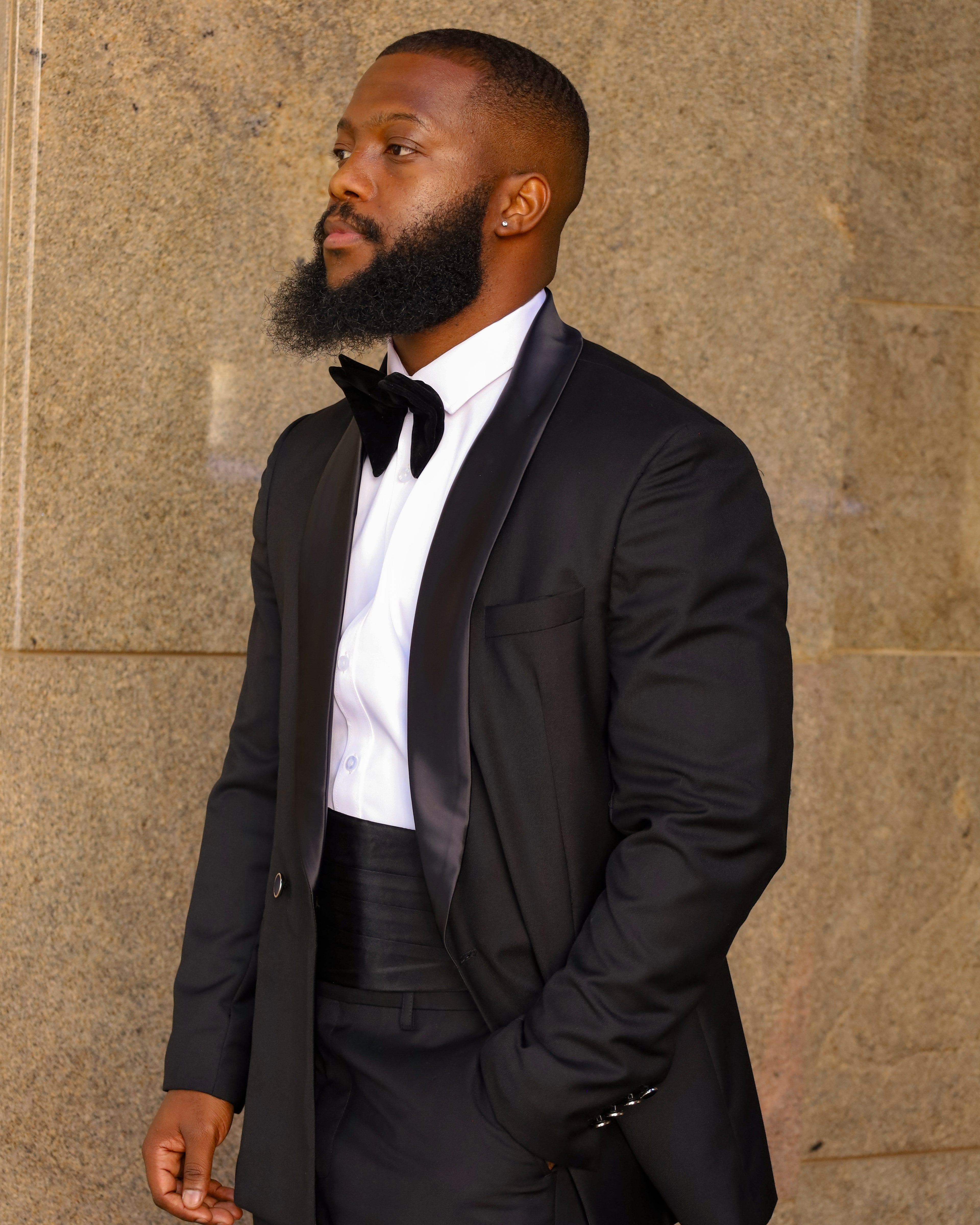 Plain Black Tuxedo Suits