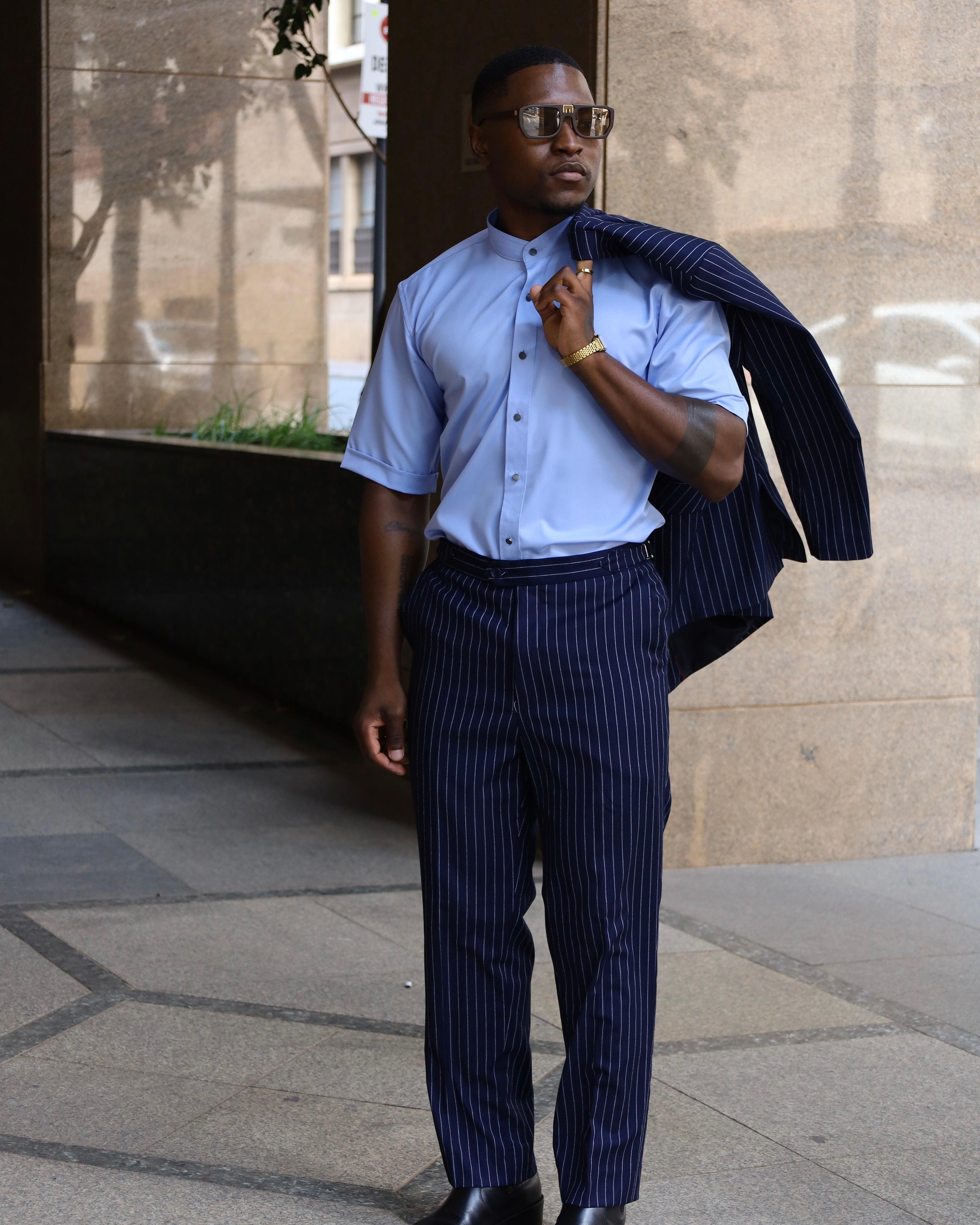 Chinese Collar Formal Shirt