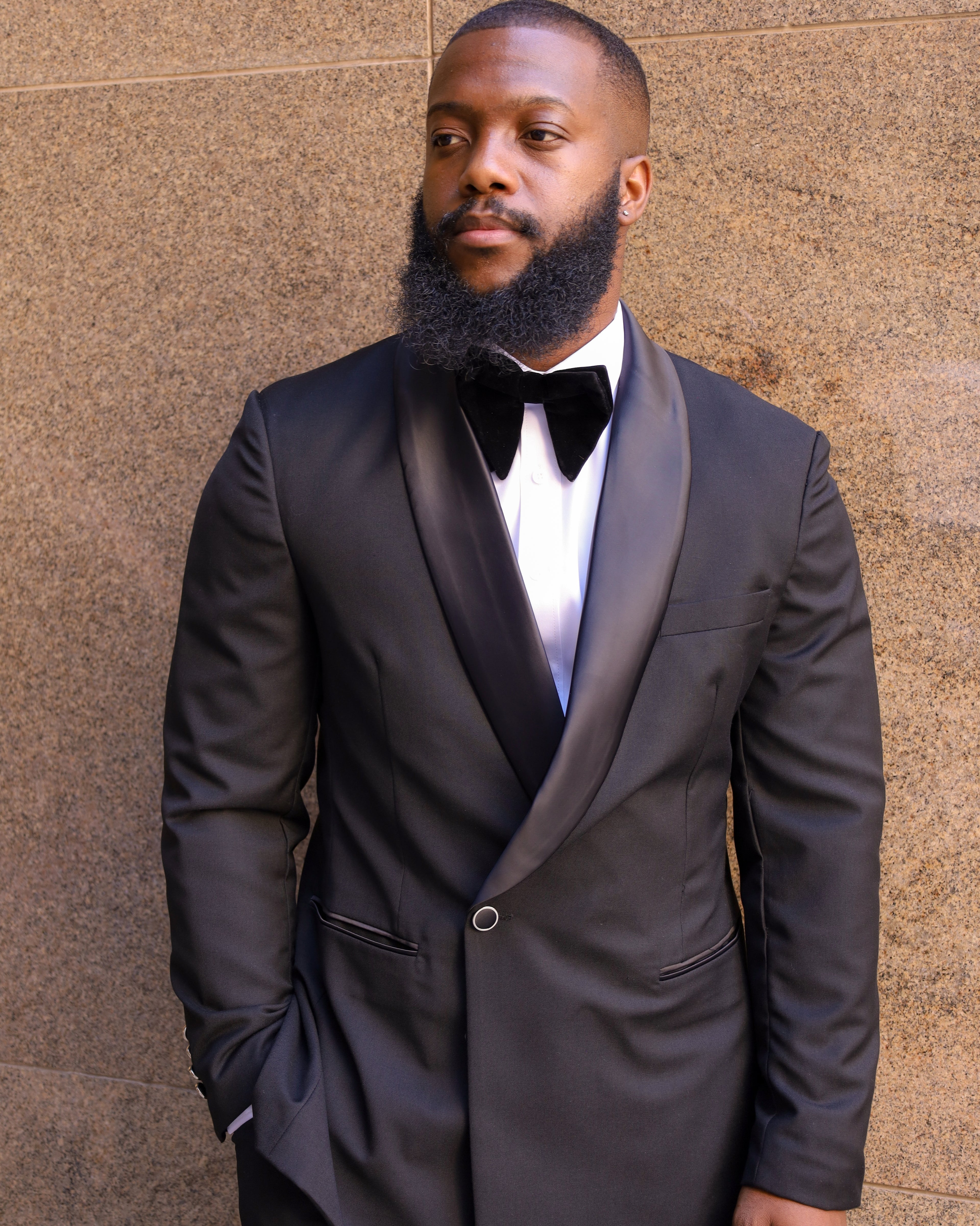 Plain Black Tuxedo Suits