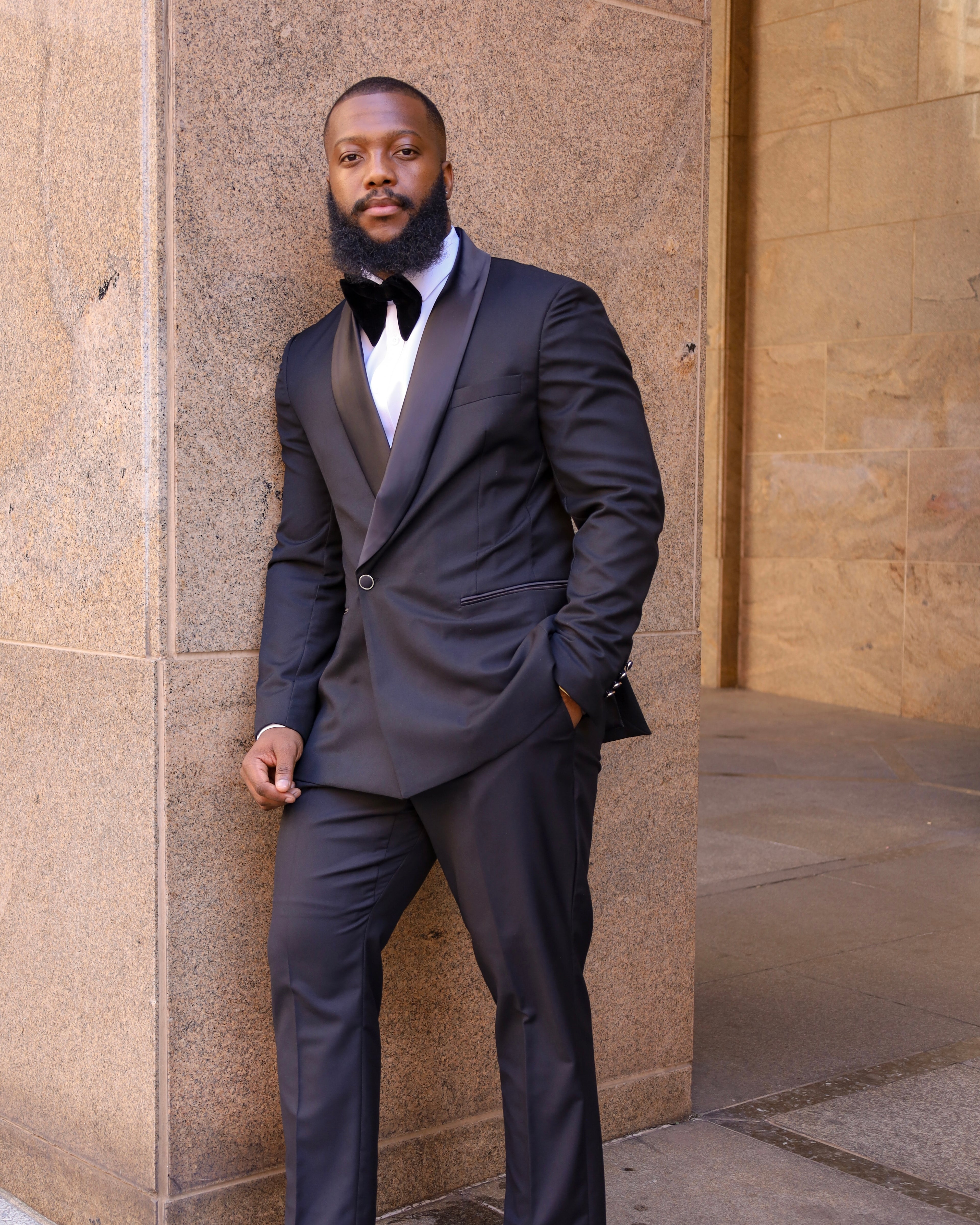 Plain Black Tuxedo Suits